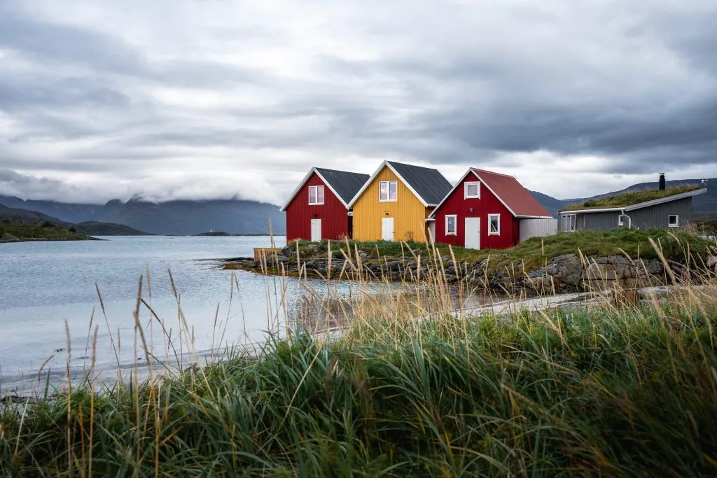 Fischerhütten i Norge (Sommarøy)