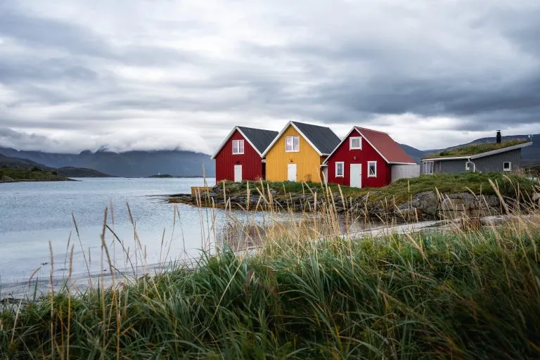 Fischerhütten in Noorwegen (Sommarøy)